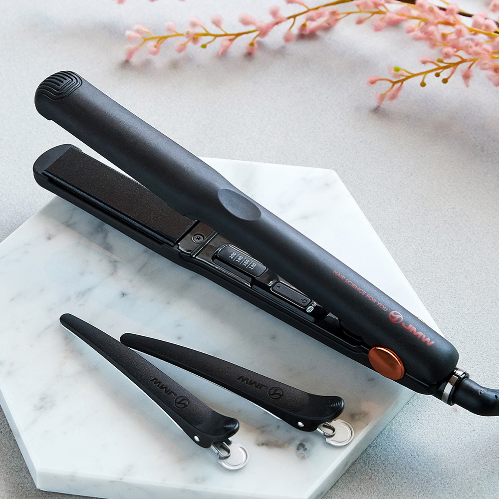 신제품 JMW 볼륨온 무선 브러쉬 빗 고데기 매직기 음이온 정전기방지