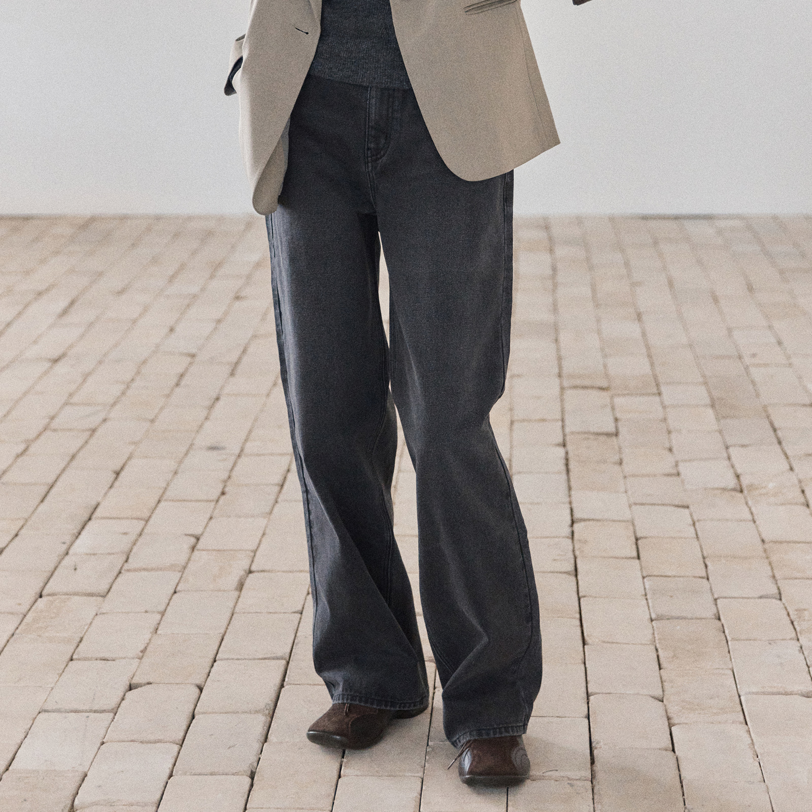 편하게 입기 좋은 데님 와이드 팬츠, 미쏘 핏업데님 소개